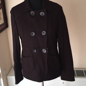 Chocolate brown wool coat